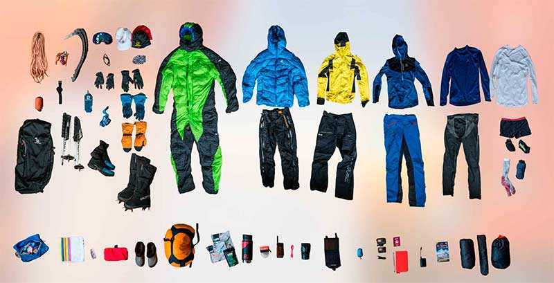 Material utilizado por Kilian Jornet para la ascensin al Everest