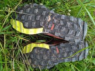 Adidas Kanadia TR 8: Despues de casi 300km, la suela sigue al 70%, buen material este Traxion​.