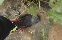 Adidas Kanadia TR 8: No son impermeables, pero evacuan bien el agua