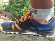 Adidas trail Rocker: Mediasuela muy blanda en pendientes laterales