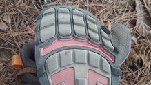 Altra Timp 1.5. Detalle de desgaste natural de la suela.