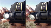 Armytek Wizard Magnet USB puedes girar la luz en su vertical sin esfuerzo