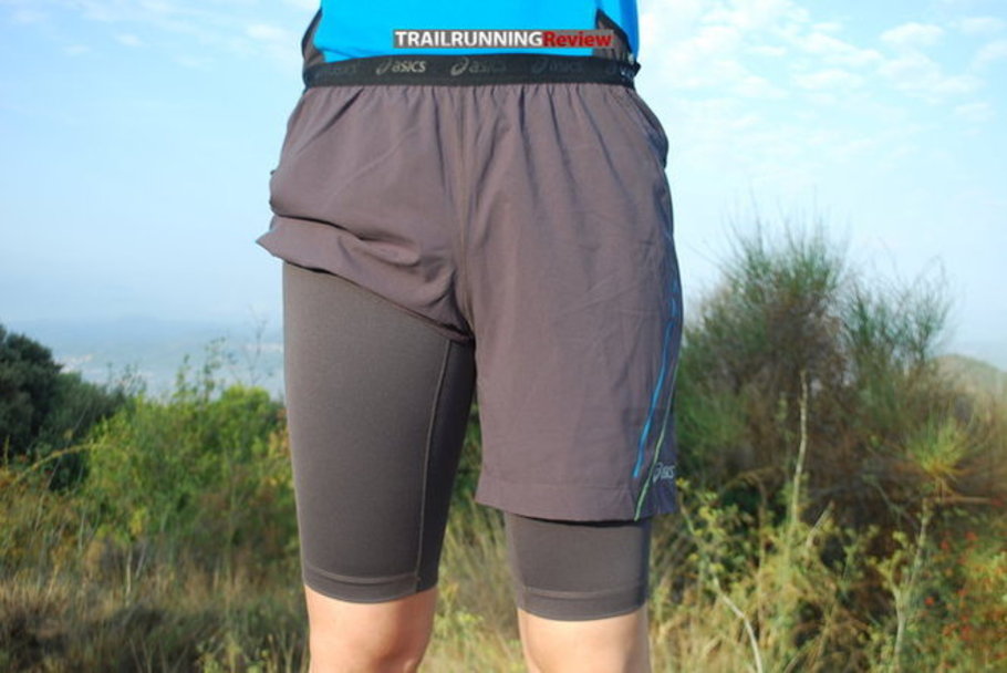 asics 2 in 1 shorts mens
