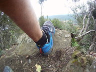 Brooks Cascadia 12, collar talón mullido.