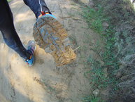 Brooks Cascadia 12, buena evacuación del barro.