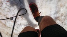 Prueba de la suela de la Brooks Cascadia 9 sobre nieve y hielo