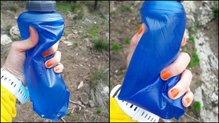  Camelbak Nano Handheld: el material es consistente y muy maleable, se dobla sin dificultad