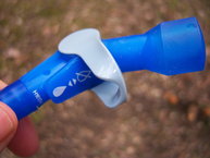 Camelbak Ultra 10 Vest, vista de la boquilla de la bolsa de hidratacin.