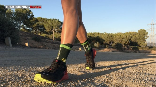 Calcetines Compressport ProRacing Socks Trail V3 Rojo - EntreCimas