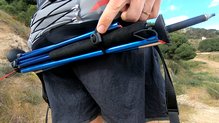 El cierre de ajuste de las gomas portabastones se desajustan rápidamente en este cinturón Freexion X-Pert Belt.