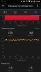 Garmin Fenix 3 HR: Grficos de parmetros ms avanzados como la cadencia