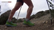 La mediasuela de las Hoka One One Speedgoat W est hecha de EVA inyectada aportando ligereza y amortiguacin.