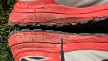 Inov-8 TrailFly Max. Detalle de la media suela en talón interior