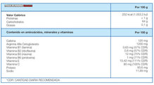 Informacin Nutricional