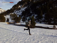 La Sportiva Crossover 2.0 sobre nieve en Aigualluts