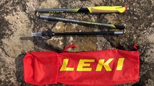 Los Leki Micro Trail TA Shark vienen con una funda para el almacenado y o transporte