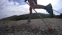 Leki Micro Trail, la punta viene con un florn especfico para trail, pequeo y suficiente.