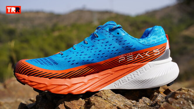 Zapatilla Merrell Agility Peak 5 GTX Azul/Naranja