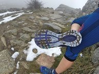 Merrell Agility Peak Flex: barro acumulado en da lluvioso