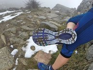 Merrell Agility Peak Flex: barro acumulado en día lluvioso