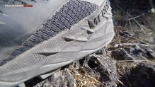 Encontramos un poco de compactacin de la mediasuela de la parte del taln en las Merrell AllOut Terra Light.