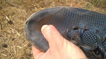 Merrell Trail Glove 6: Las protecciones delanteras empiezan a soltarse.