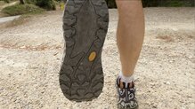 Con 300 kms la suela se ve en muy buen estado, todavía le quedan kms