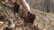 Probando el agarre de la Gryptonite en las Montrail FluidFlex FKT