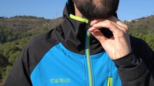 OS2O Evo StretchShell Jacket: Cuello y cremallera