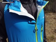 OS2O O2 Waterproof Trail Jacket detalle atasco cremallera