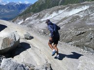 Buenas sensaciones de sujeción con las Cloudventure en terreno exigente.