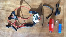 Petzl NAO+: Todo lo que encontramos en la caja al comprar el frontal.