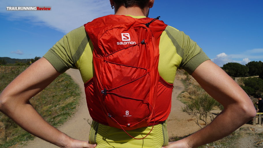 Mochila trail running Salomon S-Lab Advanced Skin 3 12 Set ROJA