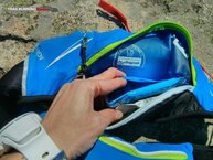 Salomon Agile Belt 500 Set: compartimento en el bolsillo trasero, pegado a la espalda