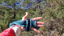 Salomon Pulse HandHeld: con el bidn en el torso, dejamos la palma libre para apoyar las manos o sujetarnos a un saliente