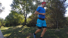 Salomon S Lab Modular Belt comprobando rebote en carrera