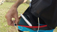 Salomon S Lab Modular Belt compartimento frontal adaptado a la malla modular