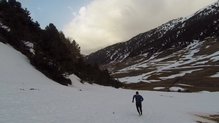 Salomon XA Elevate en nieve.