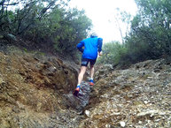 Salomon Trail Runner Warm: Buena respuesta en roca mojada