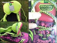 Saucony Nomad TR W: lengeta gruesa, sin bolsillo, sin solapa anti piedras