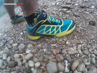 Detalle de la lengüeta de las Scarpa Atom