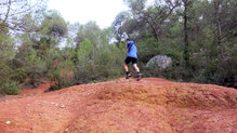 En roca la adherencia ha sido excelente con las Scarpa Ribelle Run Kalibra G