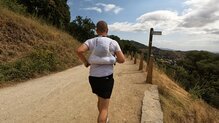 Mochila muy cómoda en carrera.