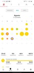 Calendario de actividades en la App
