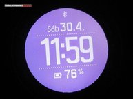 Suunto Ambit3 Vertical: Luz y pantalla invertida