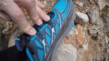 Las cintas de nylon de la ojetera proporcionan muy buena sujecin en las Topo Athletic MT2.