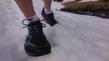 La nieve acaba empapando las Topo Athletic Terraventure.