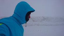 Uglow Rain Jacket limited edition, bajo la nieve.