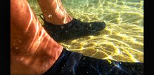 Vibram Fivefingers V-Aqua, totalmente permeables..