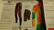 Demostracin de la estructura del tejido del X-Bionic The Trick Running Pants Long 